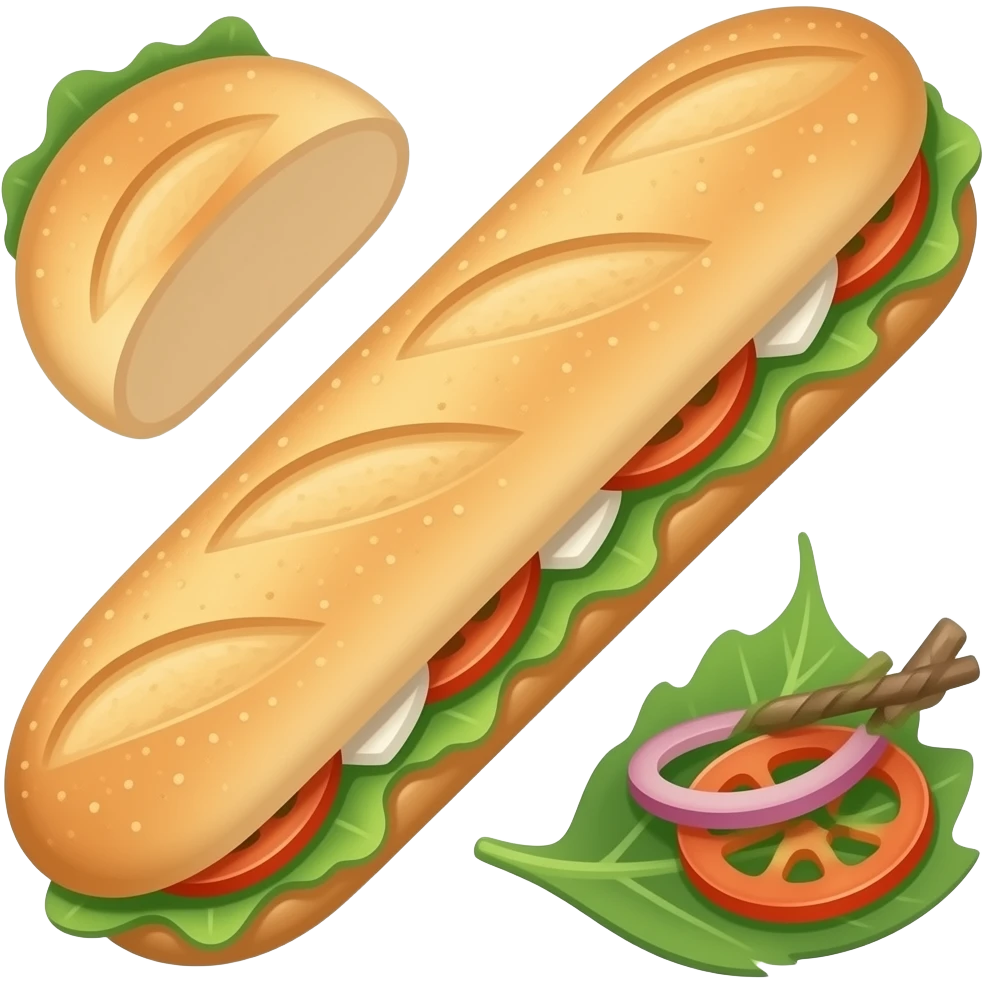 banh mi vietnamese baguette emoji