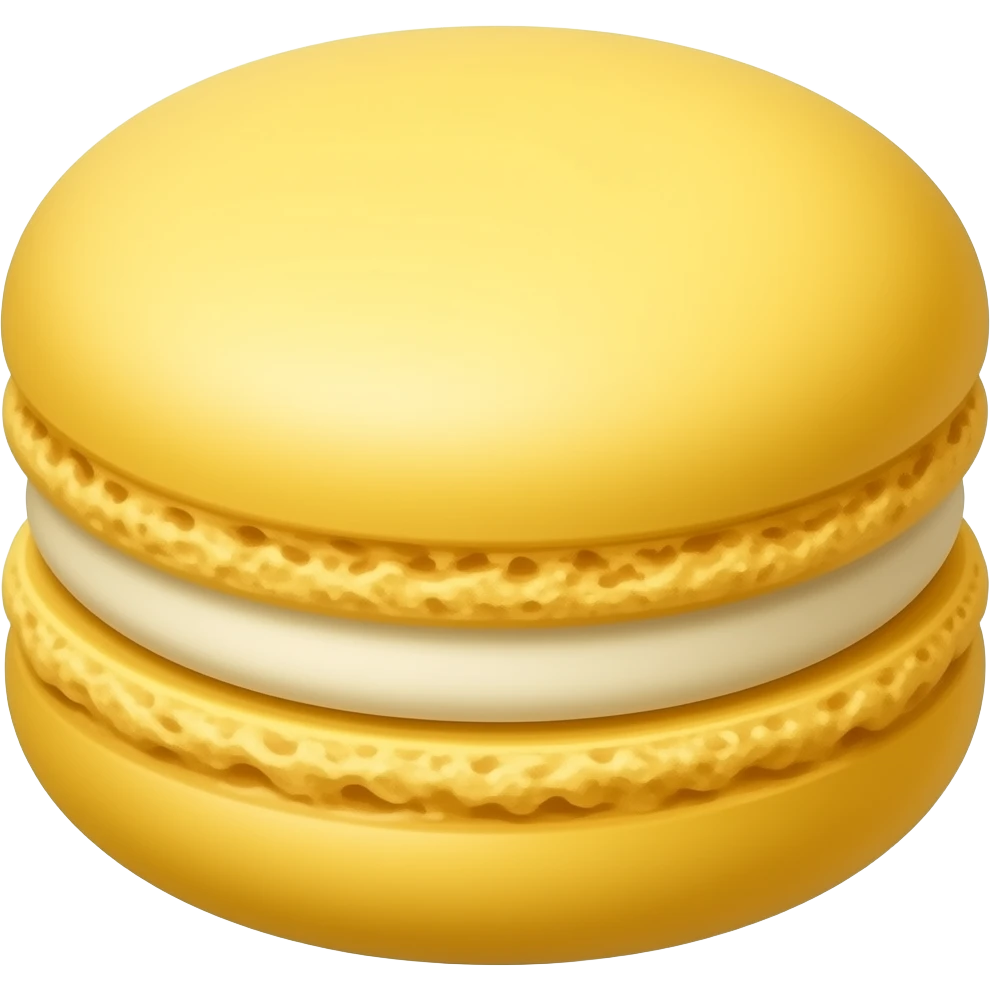 Macaron amarelo emoji