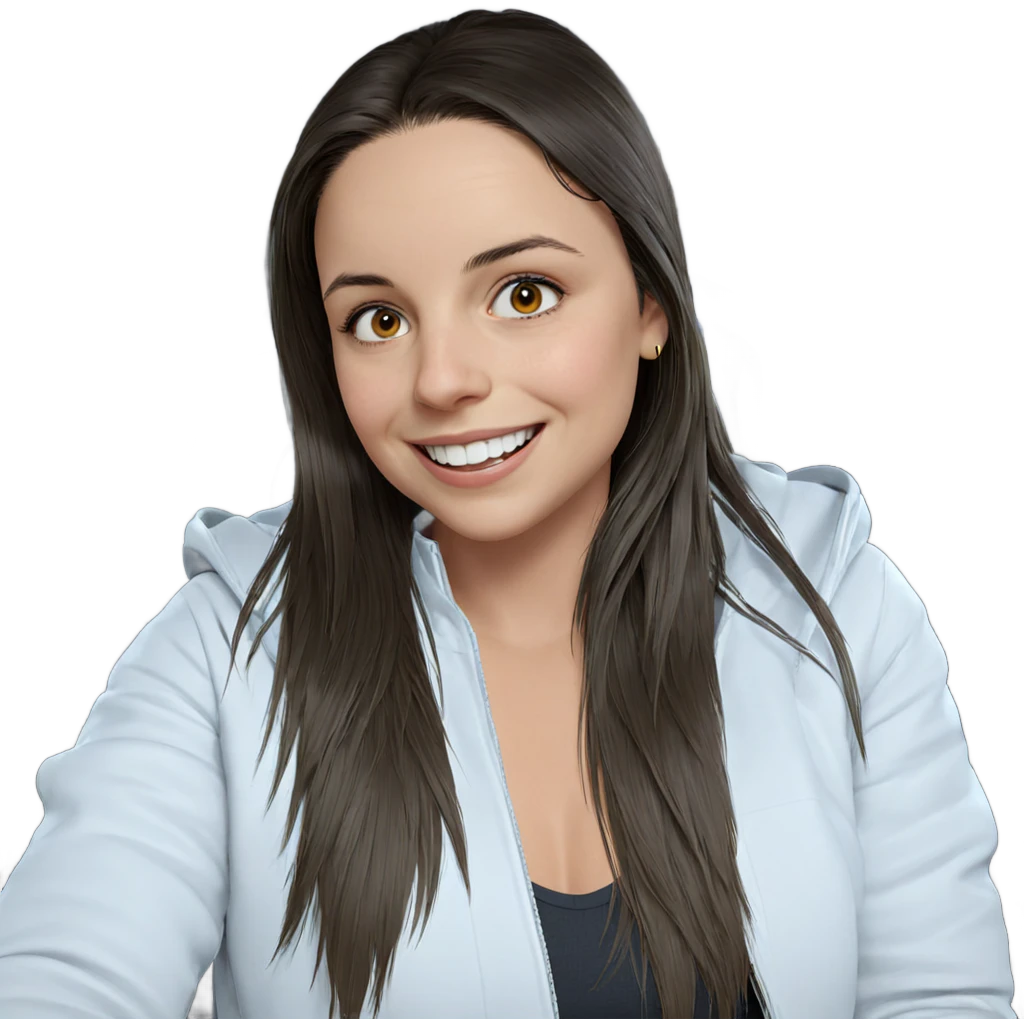 smiling girl in car interior emoji