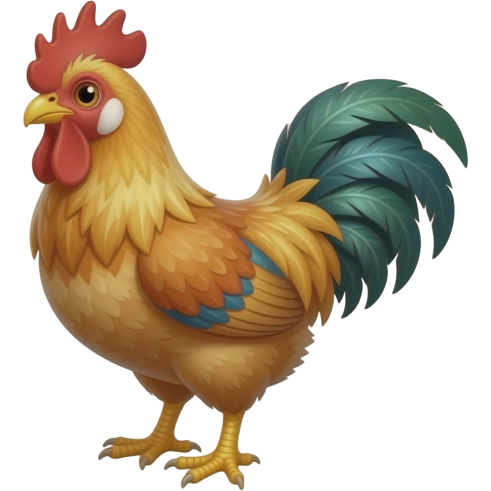 Clucking good crazy chicken emoji