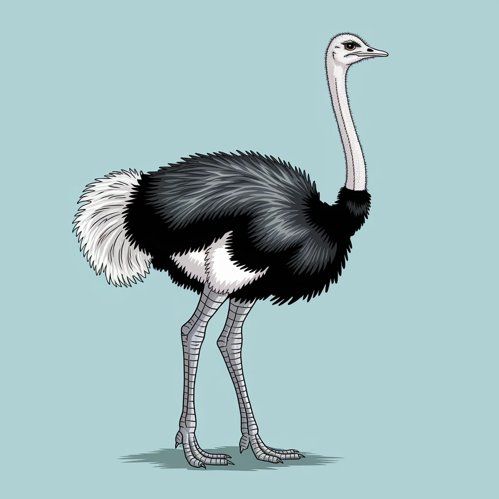 Ostrich emoji