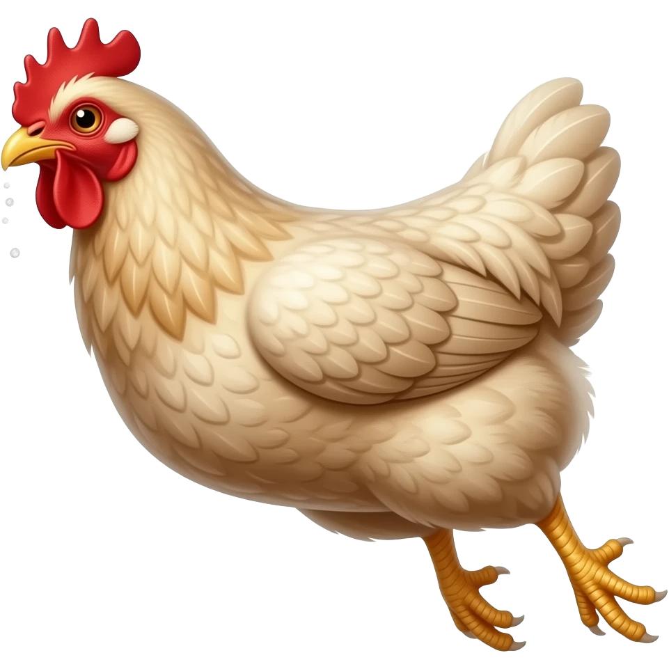 Can you generate a chicken saltuing emoji