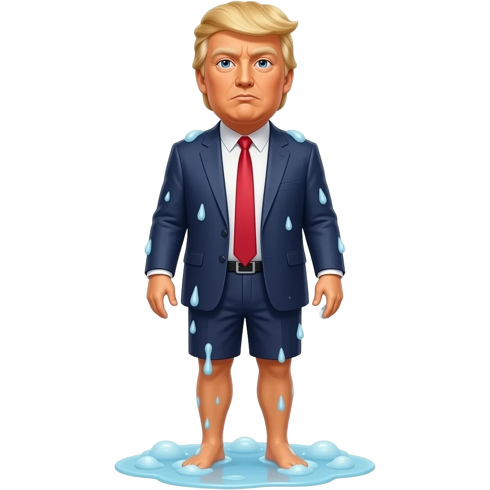 Donald Trump takes a shower emoji