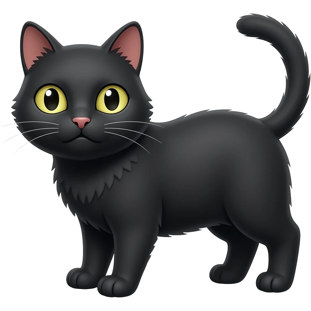 Black cat 😅 emoji