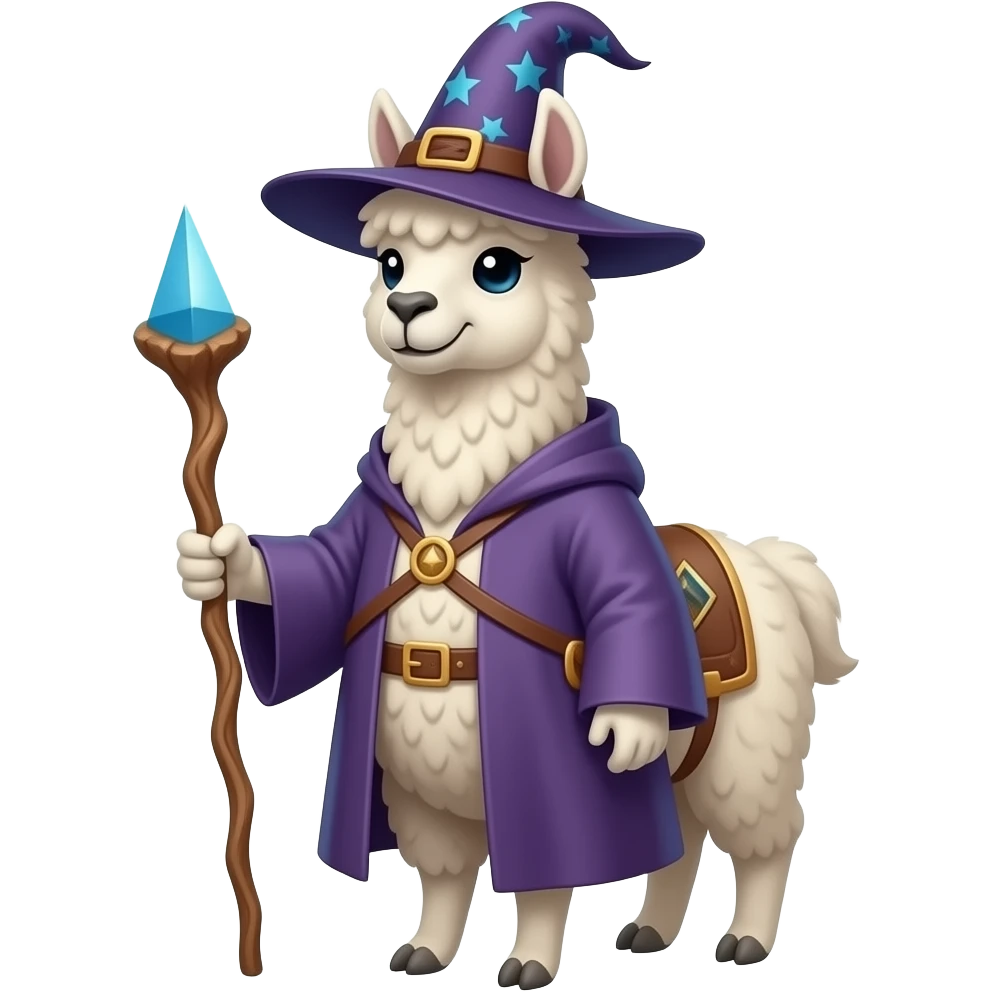 Llama wizard emoji