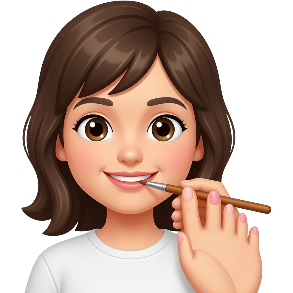 Painting toenails emoji