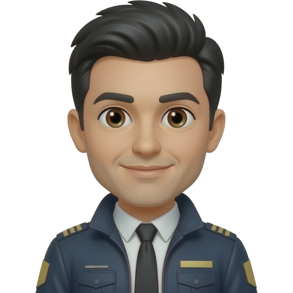 drone-pilot. (brown eyes, black hair) emoji