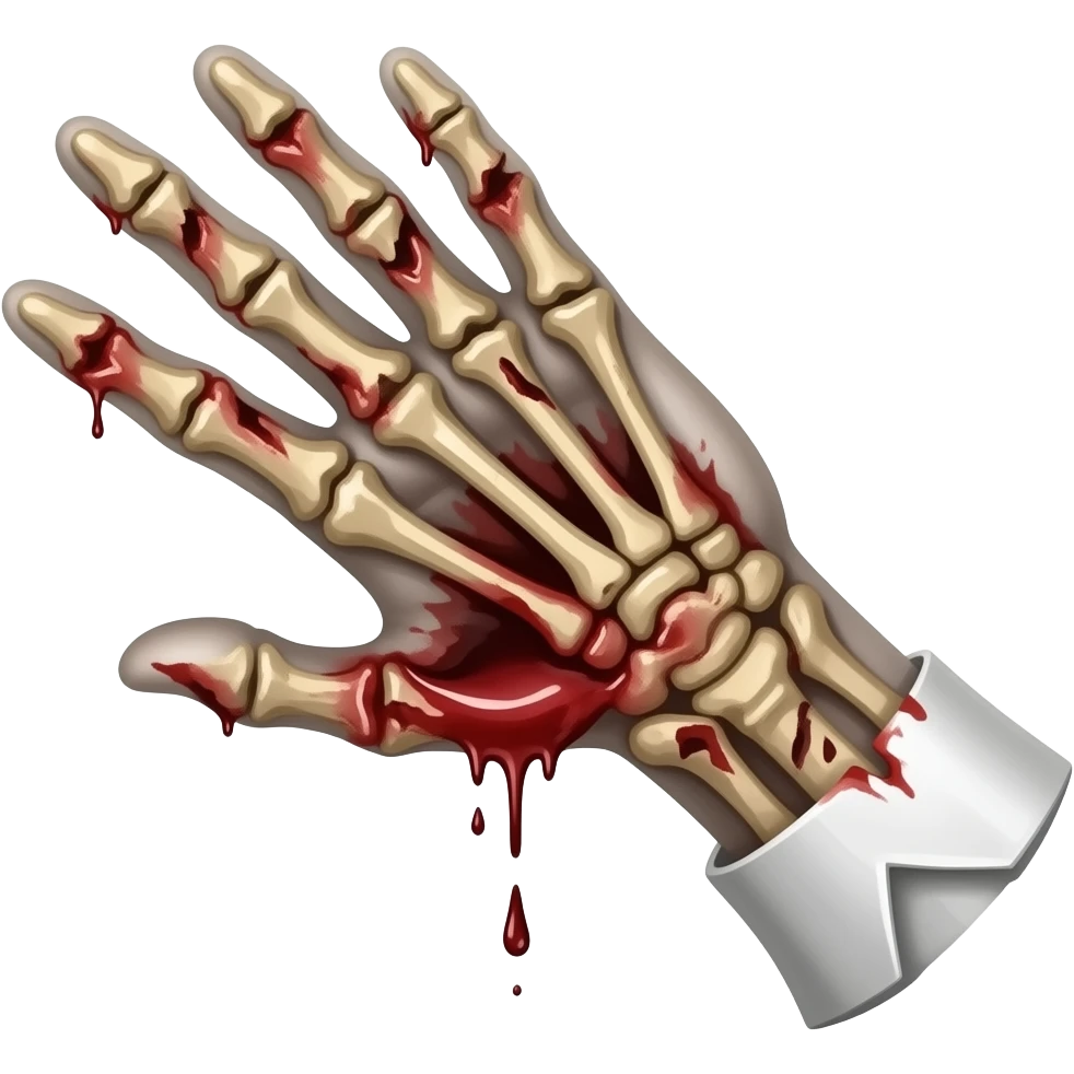 Zombie hand emoji
