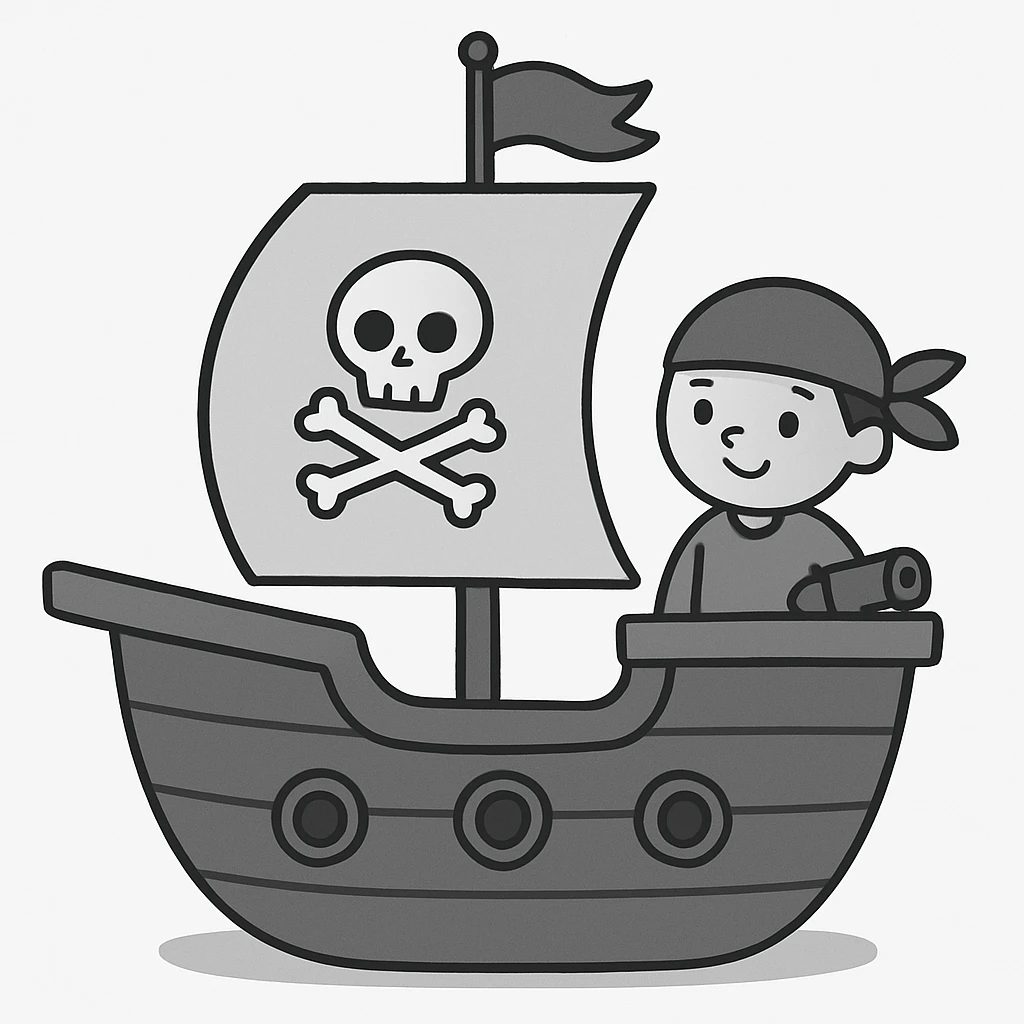 pirate ship emoji