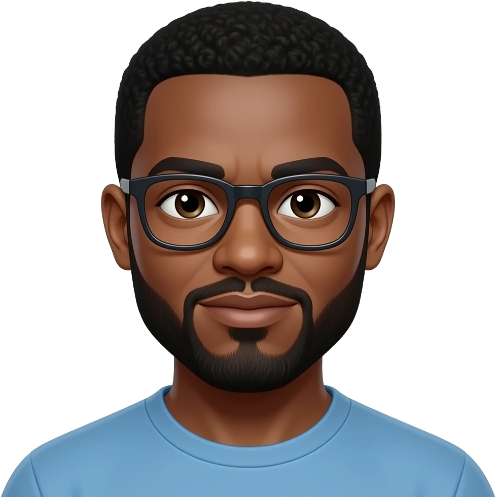 Giga Chad con gli occhiali emoji