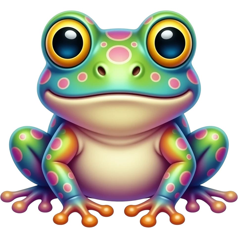 psychedelischer Frosch emoji