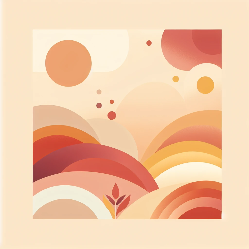 soft pastel abstract background in autumn palette, seamless gradient style, minimalist cozy vibe emoji