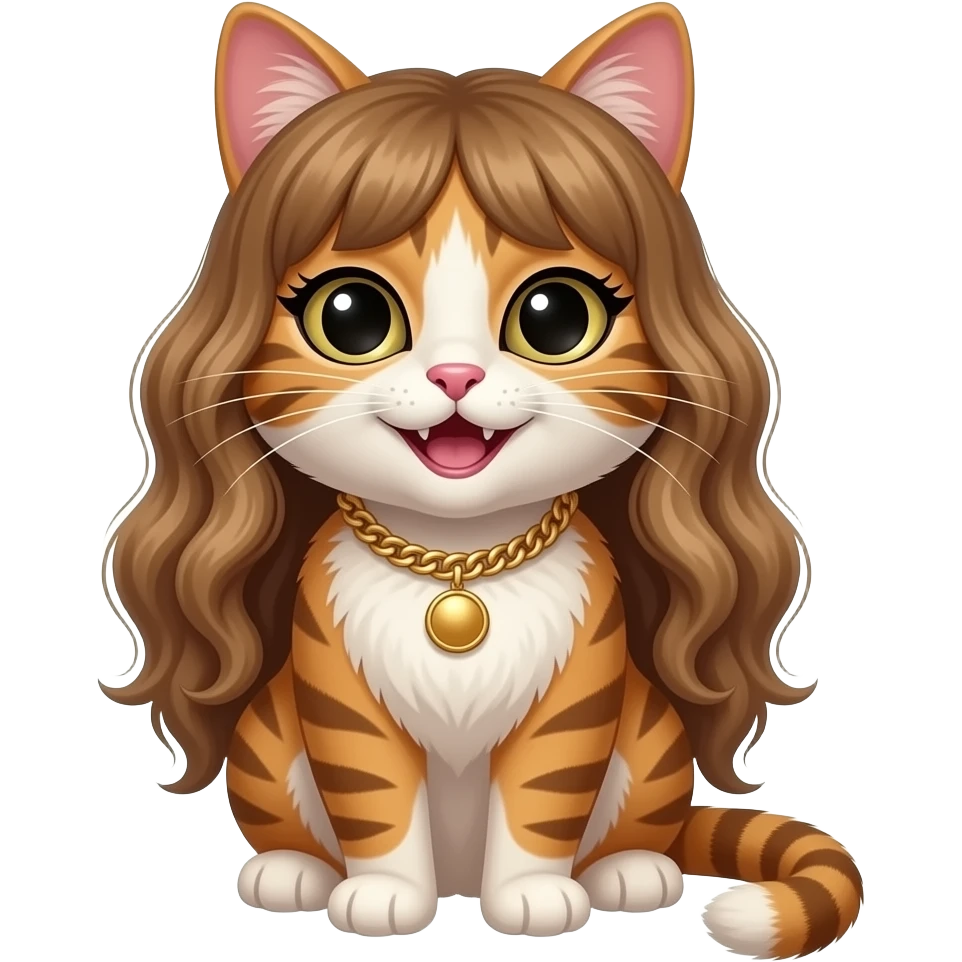 a happy megan thee stallion cat emoji
