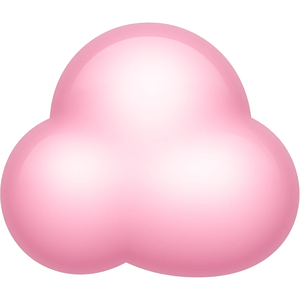 A pink cloud for what’s app emoji