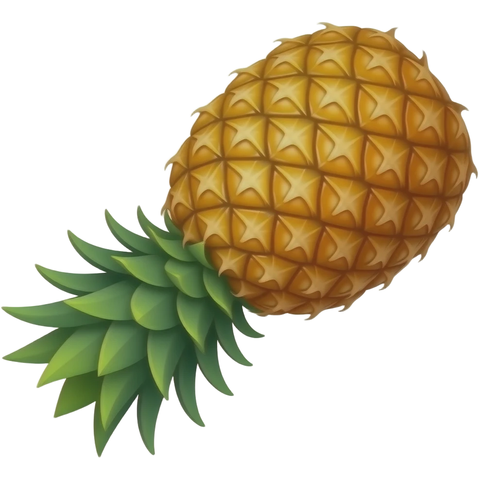 Whole full Pineapple upsidedown emoji