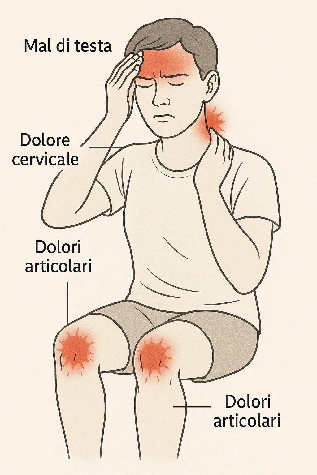mal di testa cervicali dolori articolari in italiano emoji