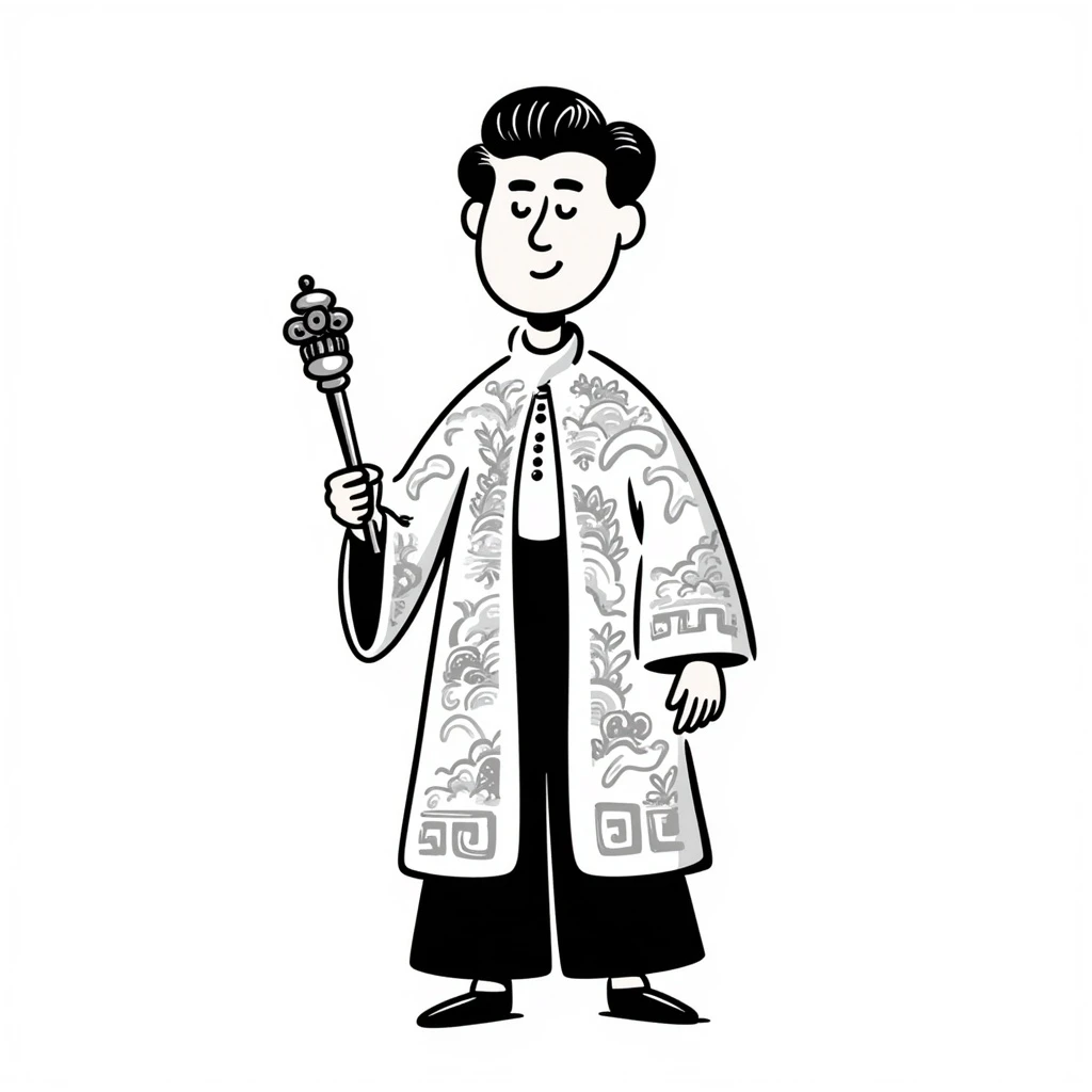 Xi Jinping depicted as an emperor emoji