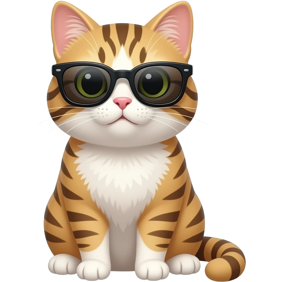 Cat wearing sunglasses emoji