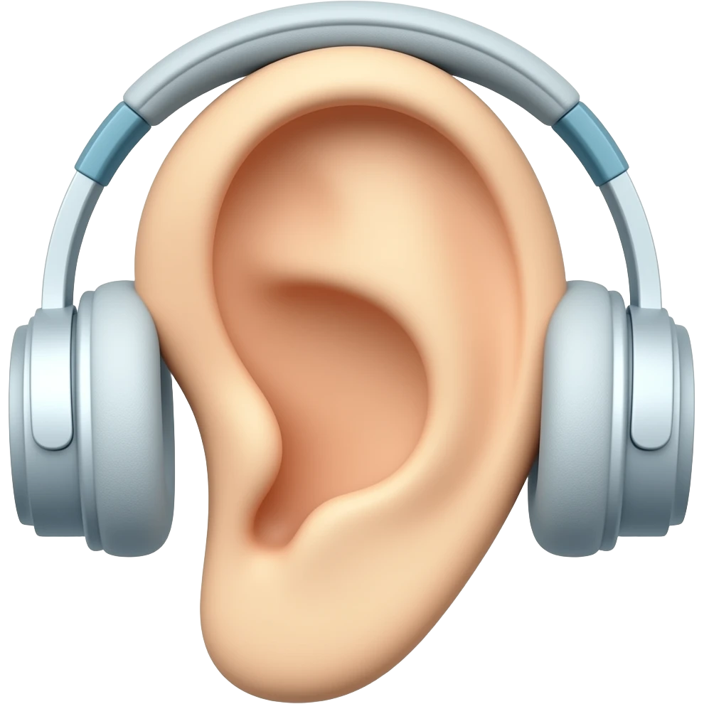 Cache oreille motif emoji
