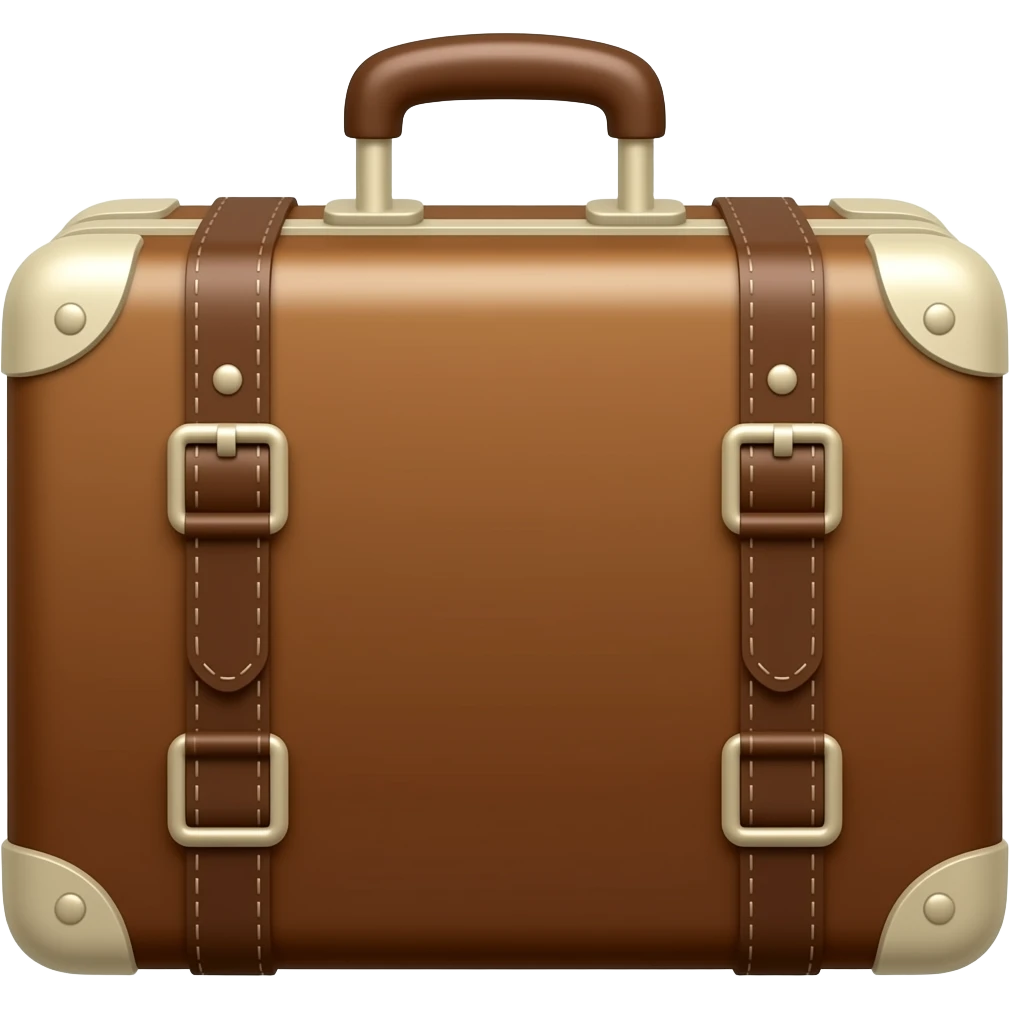 brown suitcase emoji