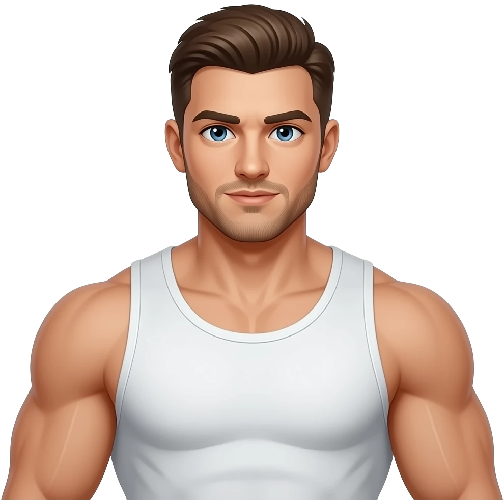 hombre muy musculoso emoji