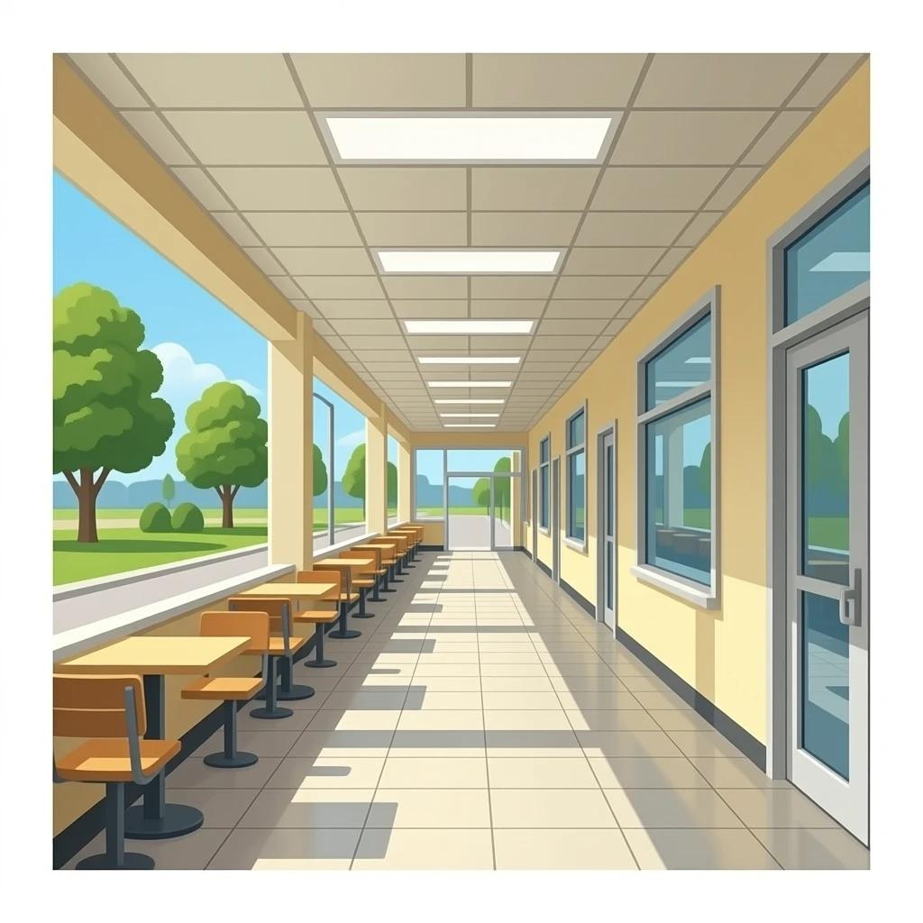 Food court hallway emoji