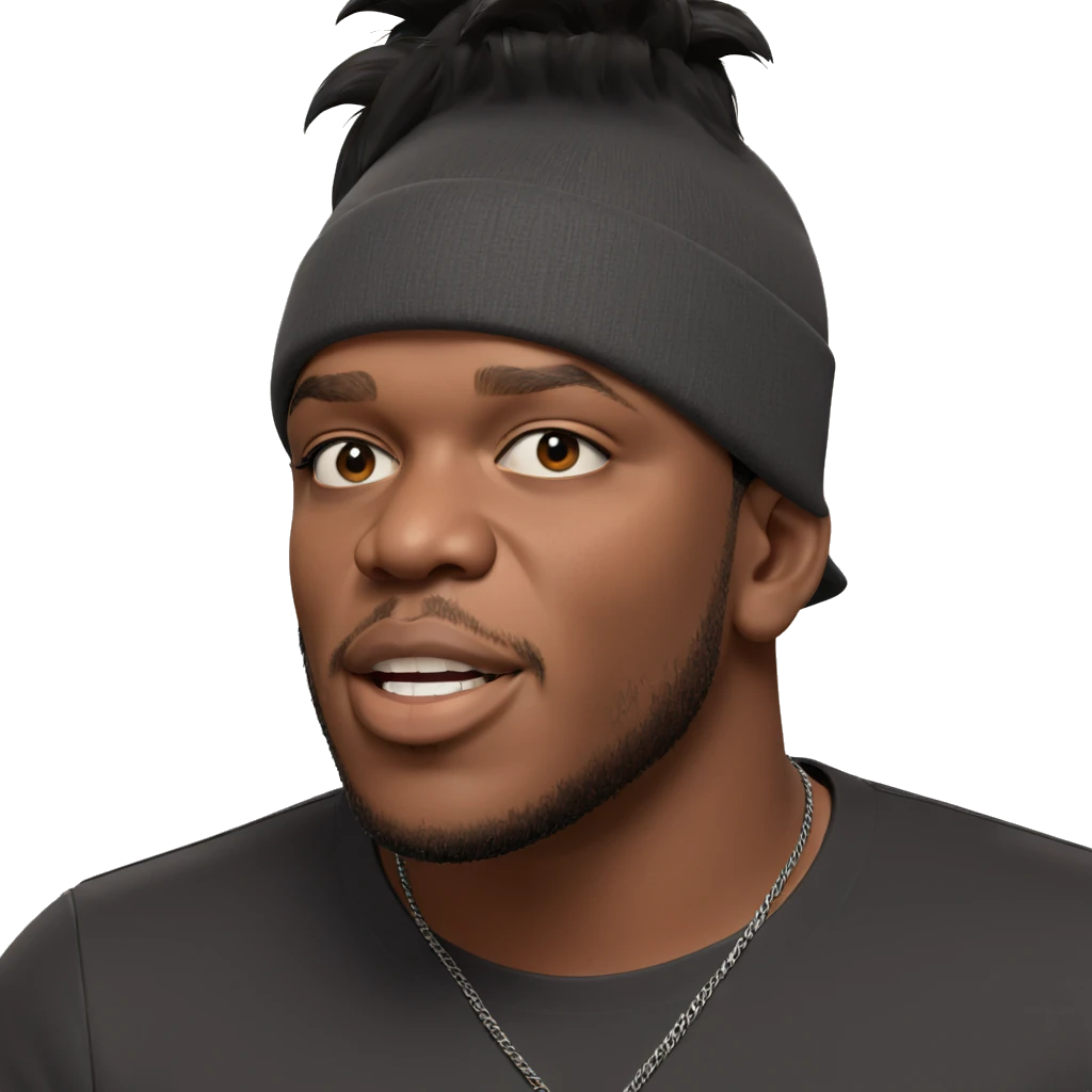 black haired male with hat emoji