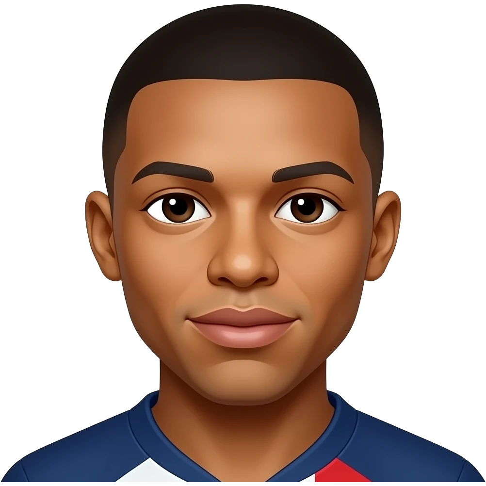 Realistic Mbappe in france emoji