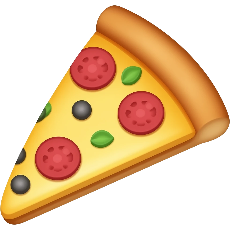 pizza  shape emoji