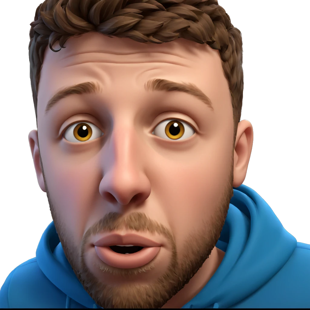 portrait of a bearded listener emoji