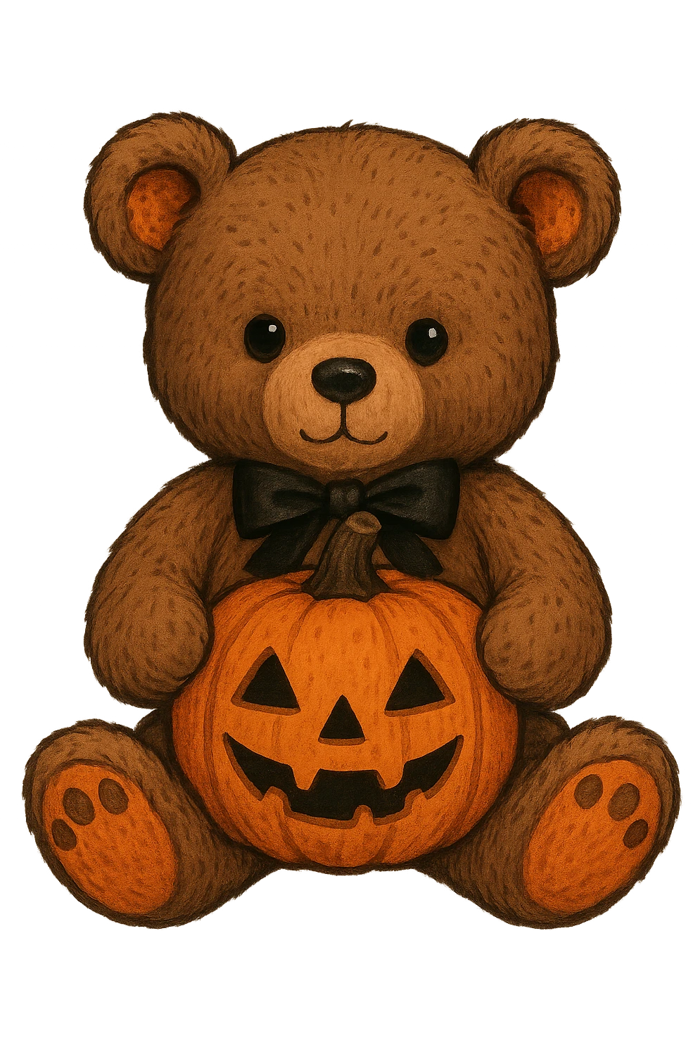 Halloween teddybear, remove background emoji