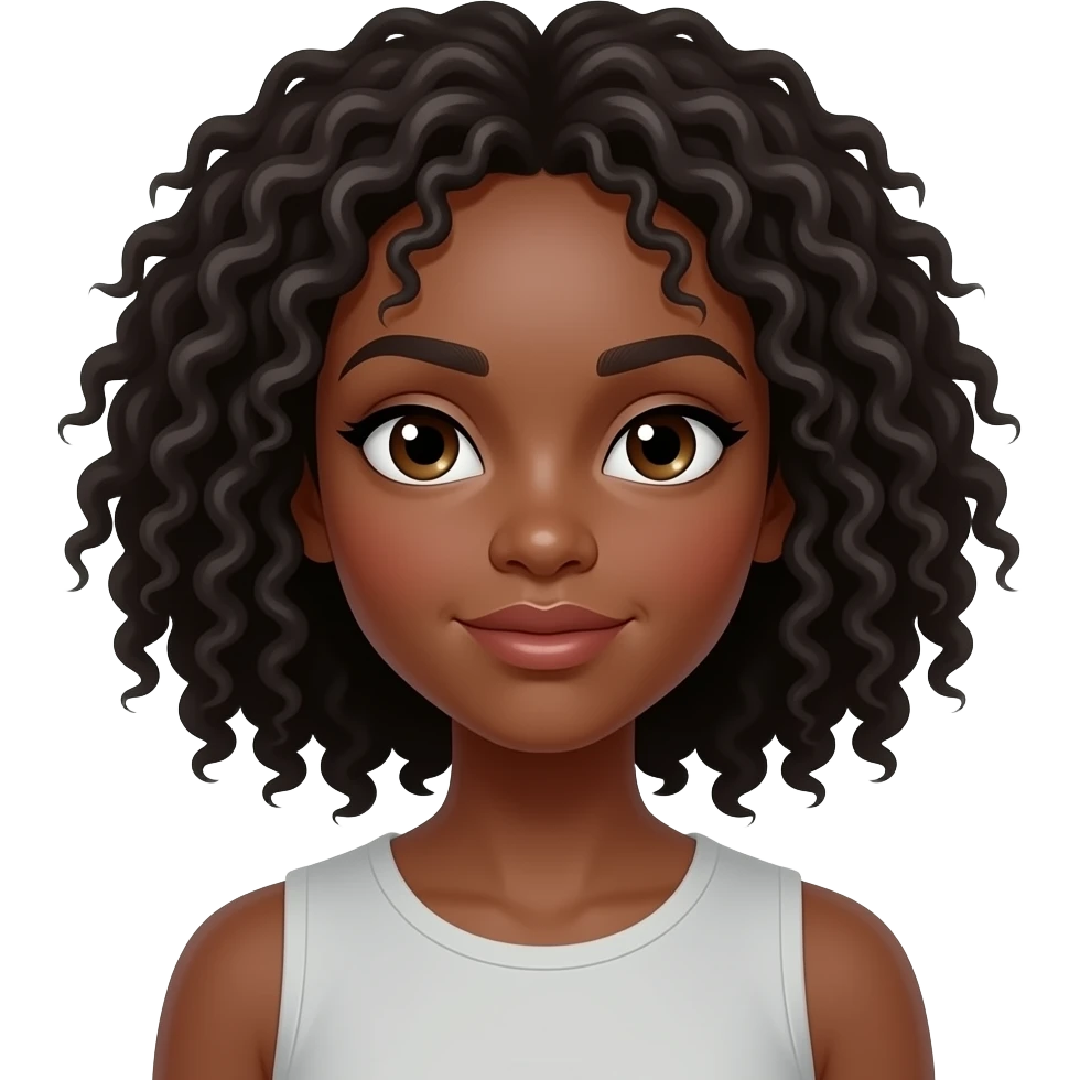 Black girl with attitude emoji