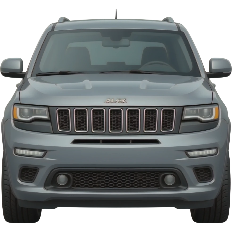 Gray lifted  grand Cherokee trailhawk emoji