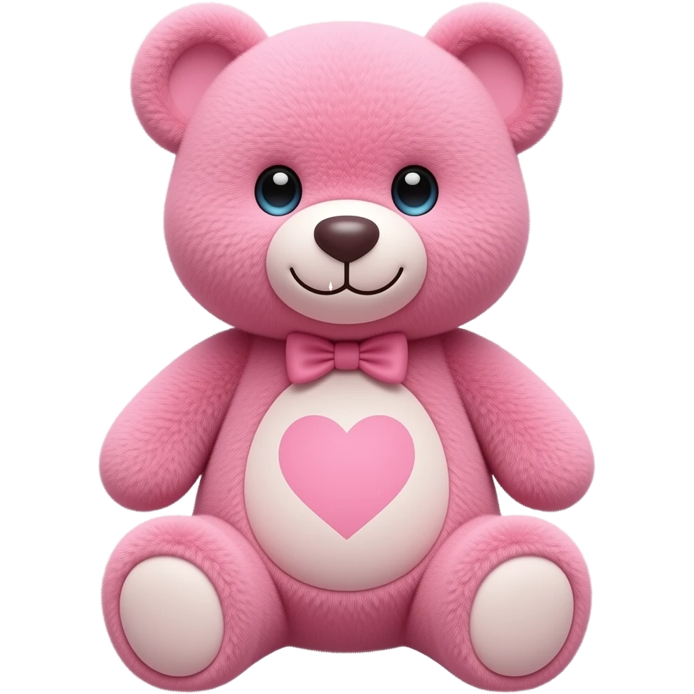 Osito rosaa como el de iPhone pero rosa emoji