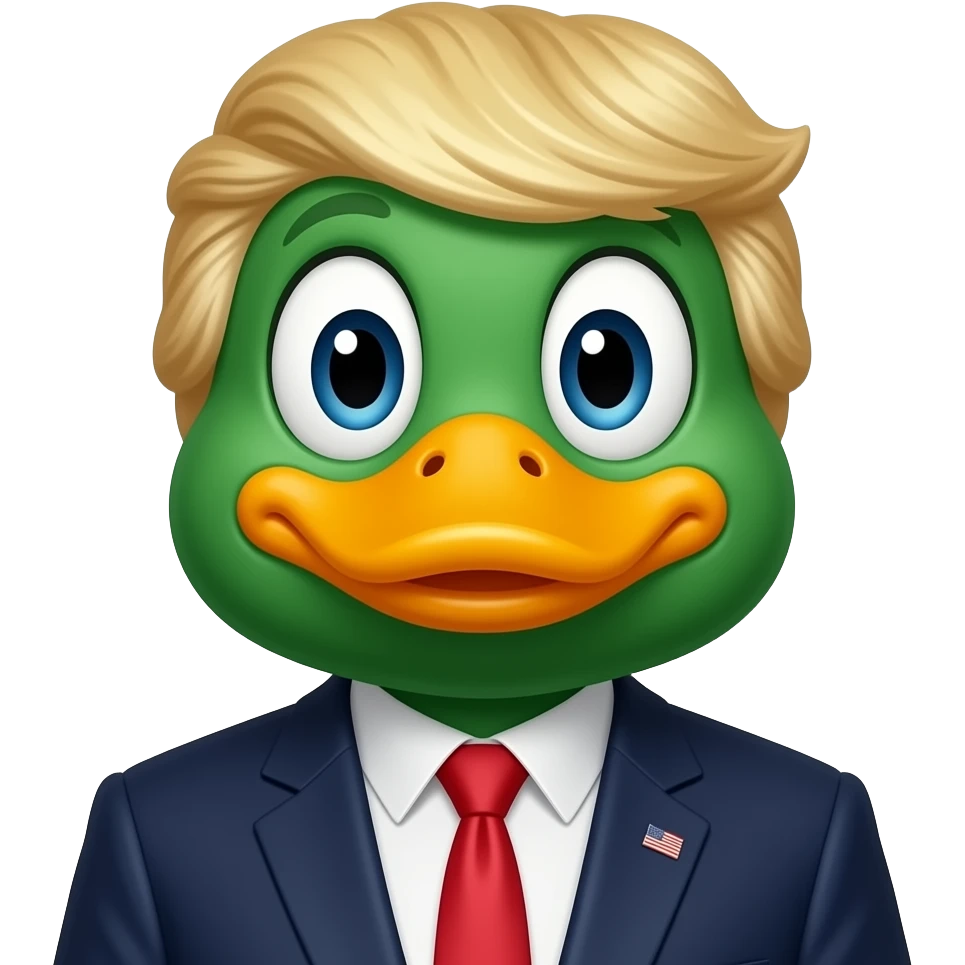 Ugly trump looks like a duck emoji