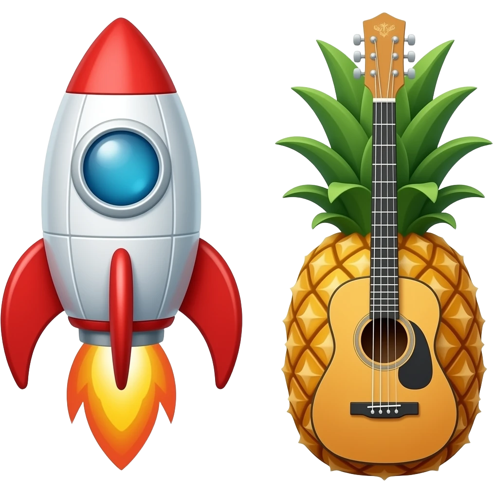 🚀 🍍 🎸 emoji