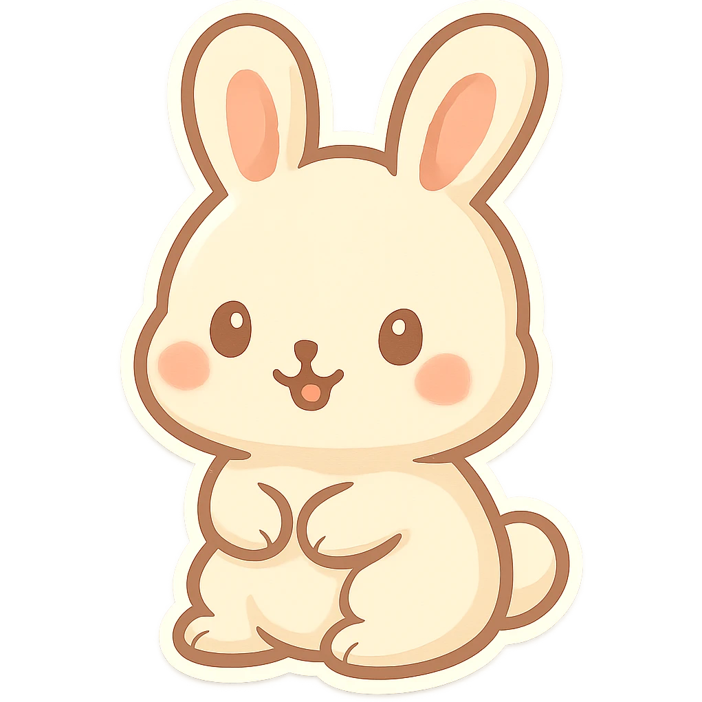 Cute bunny emoji