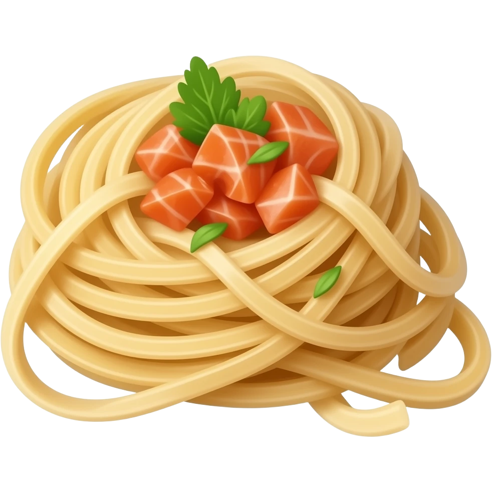 Linguine salmon emoji