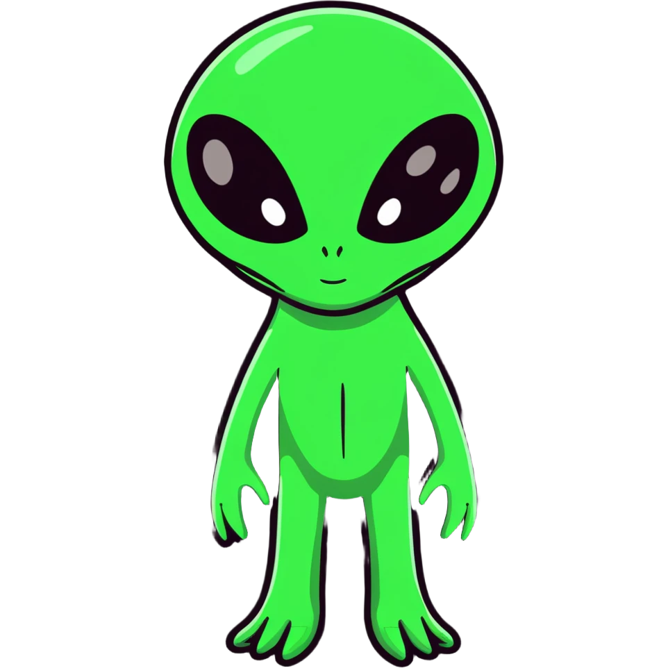 tall alien creature full body emoji