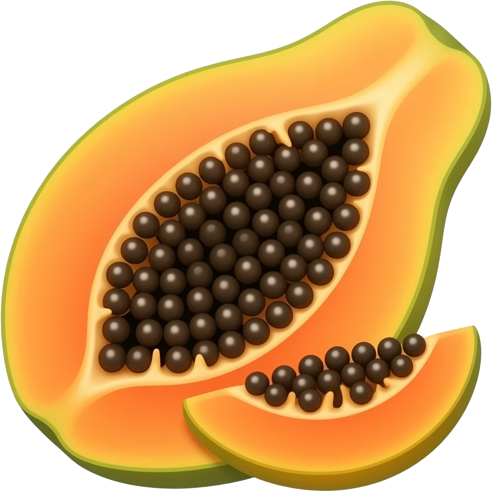 Papaya emoji