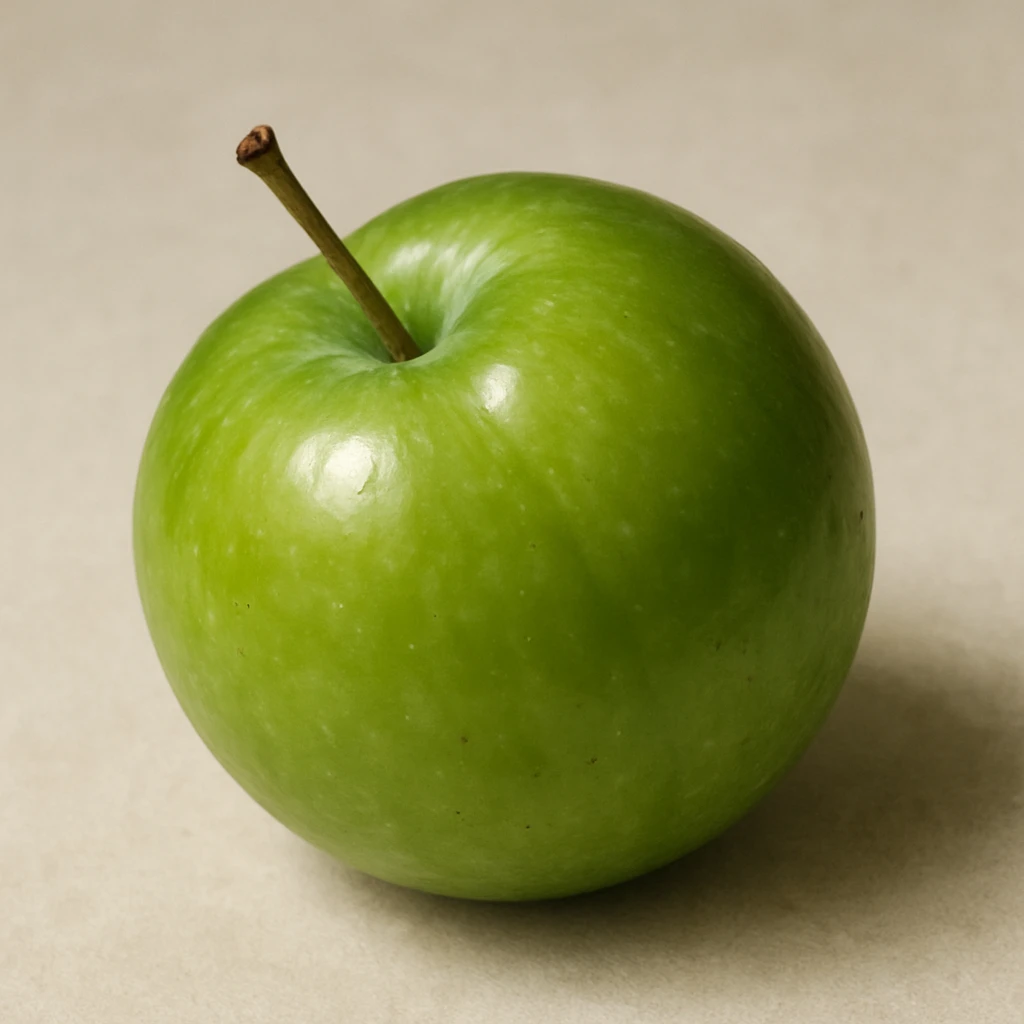 a green plum, realistic style emoji