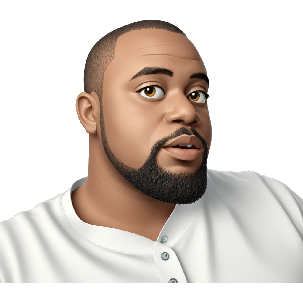 male portrait with buzz cut emoji