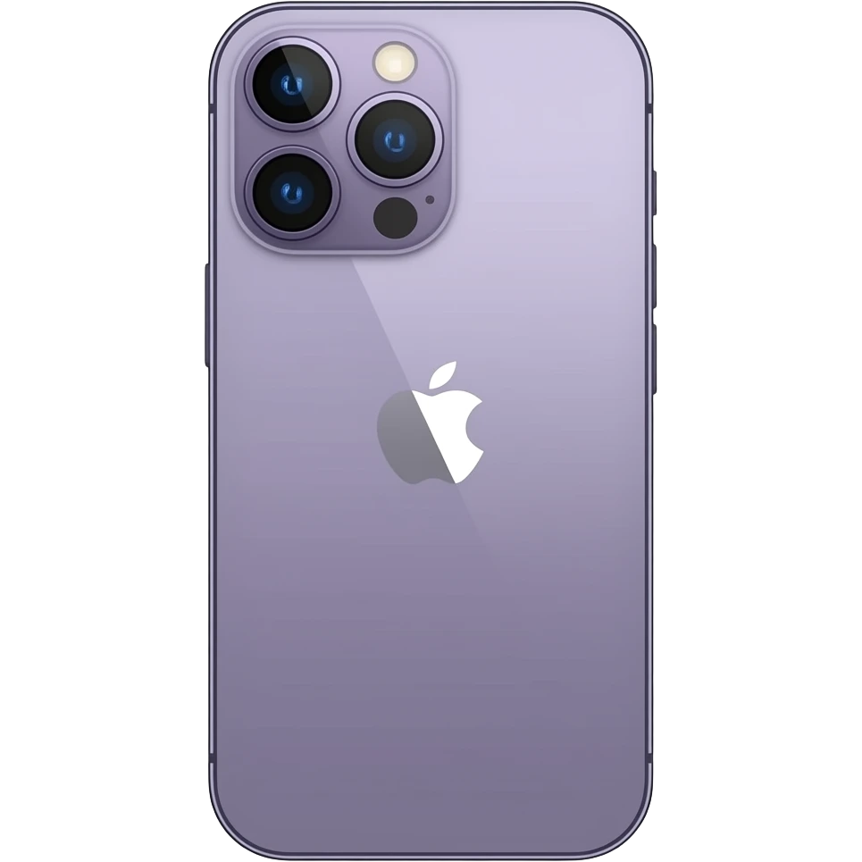 iPhone roxo claro emoji