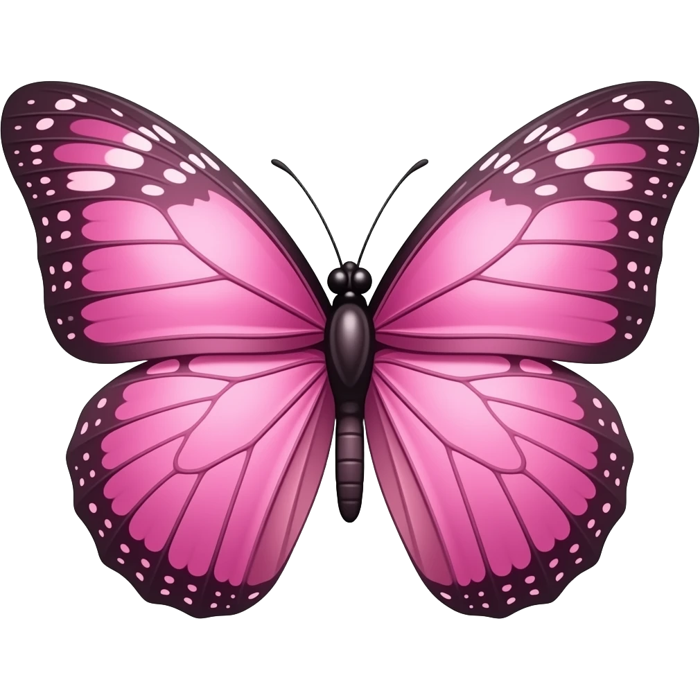 Emoji borboleta rosa emoji