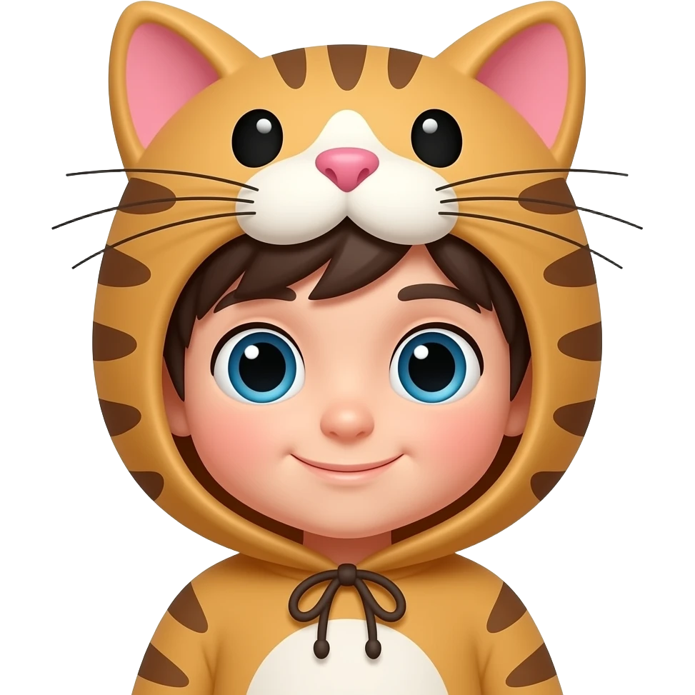 kid with cat costume emoji