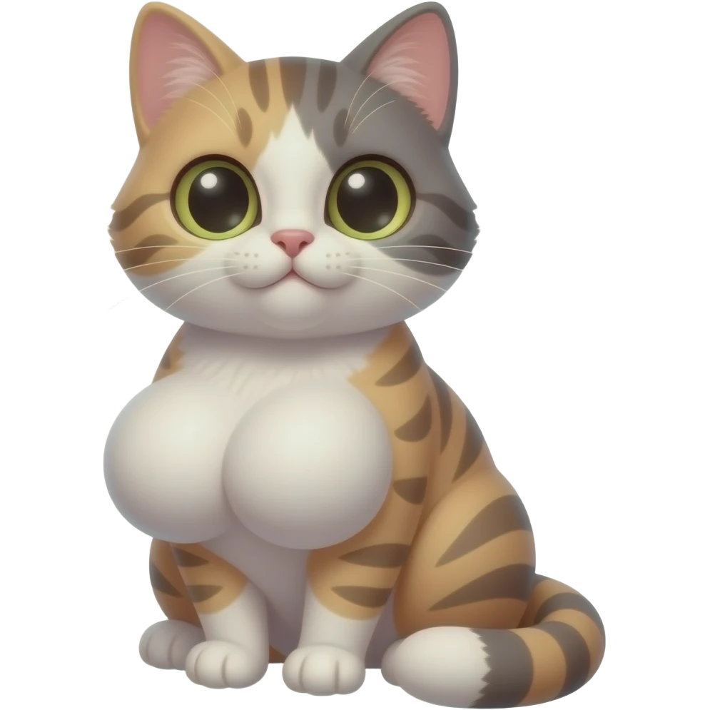 Pretty Sexy cat big booty and boobs emoji