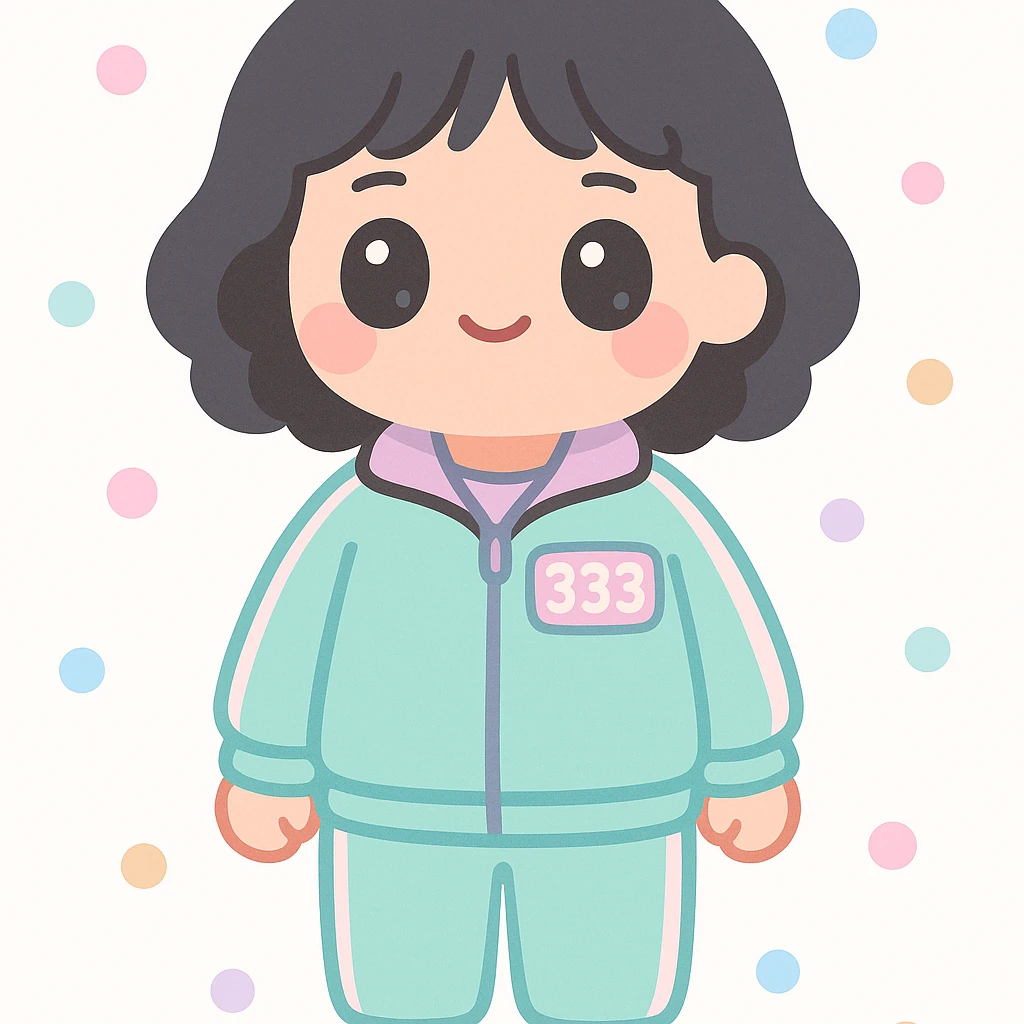 Player 333 From Squid Games full height emoji