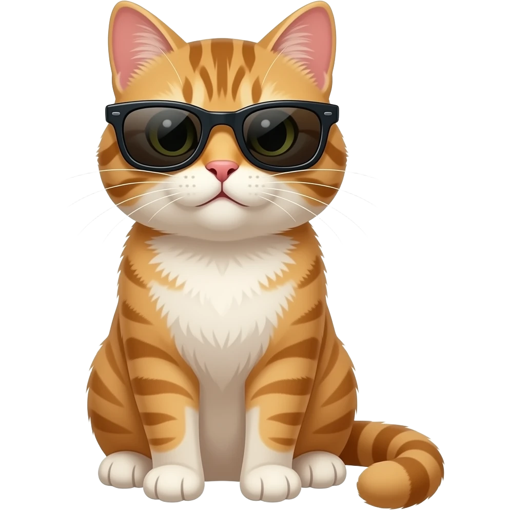 Cool cat nice shades emoji