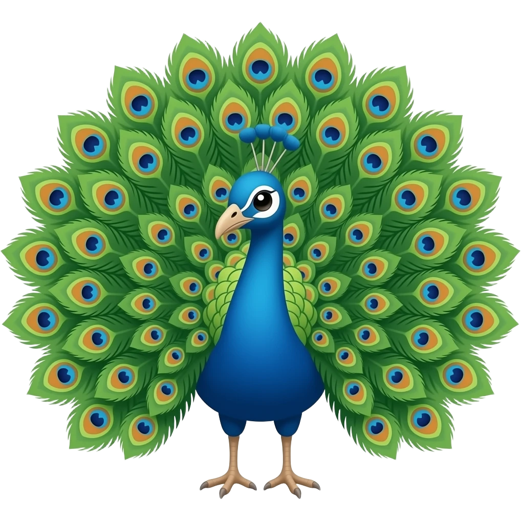 Peacock emoji