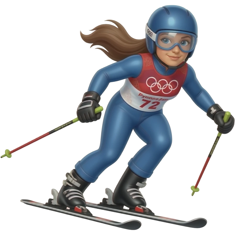 Female USA Olympic Skier emoji